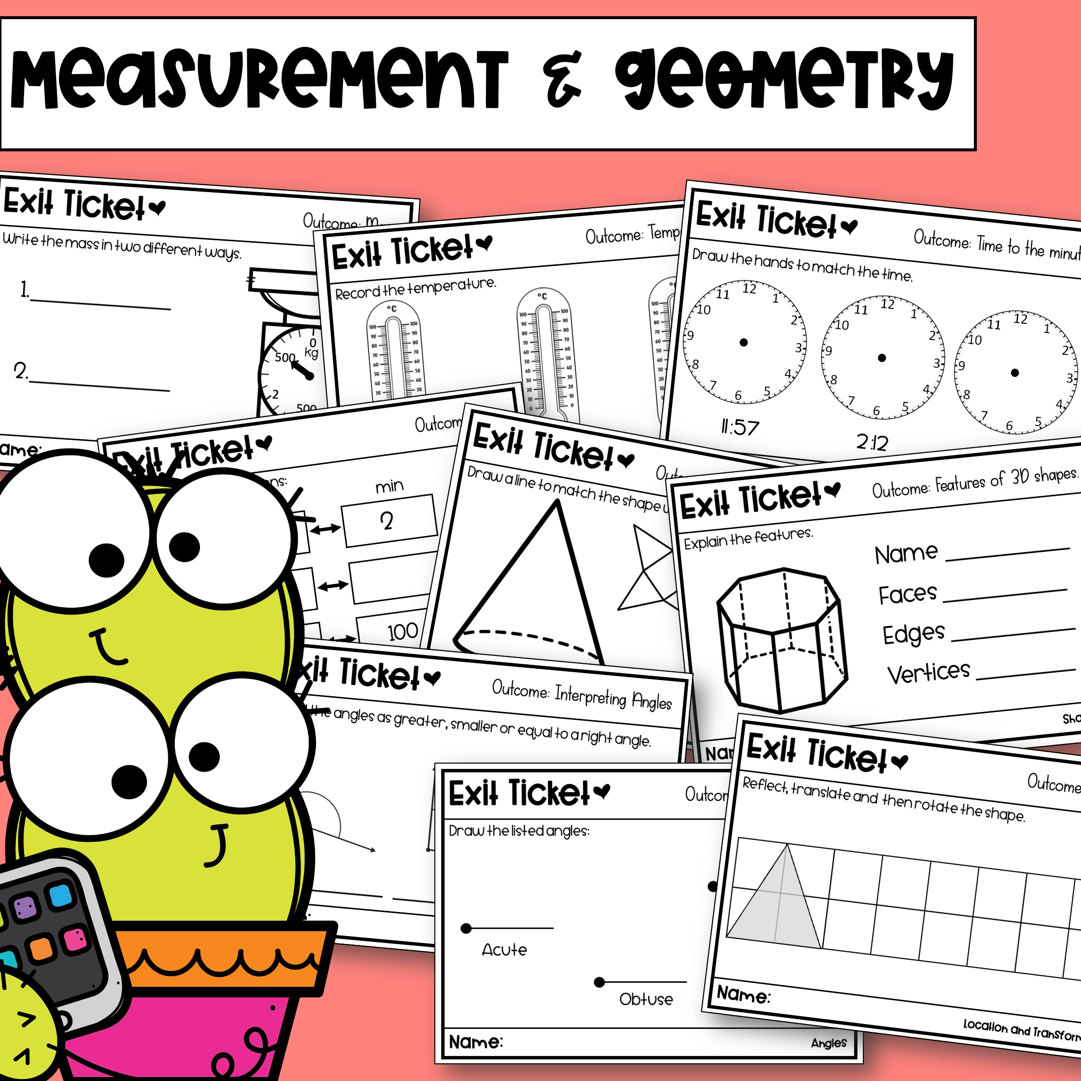 Year Four and Five Exit Tickets Bundle | Math Assessment | Australian Curriculum Aligned | - Image 3